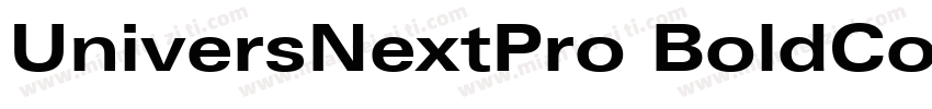 UniversNextPro BoldCondIt字体转换